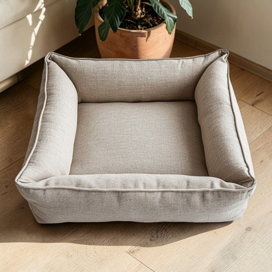 Lyift Dog Bed - 100% Natural Sustainable Linen Cover - Professional Grade Fiber Integrity - Eco-Friendly Large Breed Bed - Heritage Series